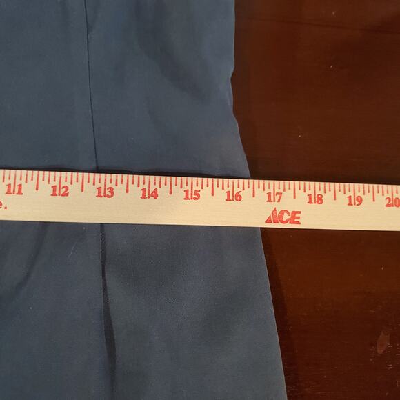 Vtg Rampage 90s Y2K Faux Suede Fringe Mesh Cutout Dress Junior Size 11 Blue Boho - Picture 11 of 13